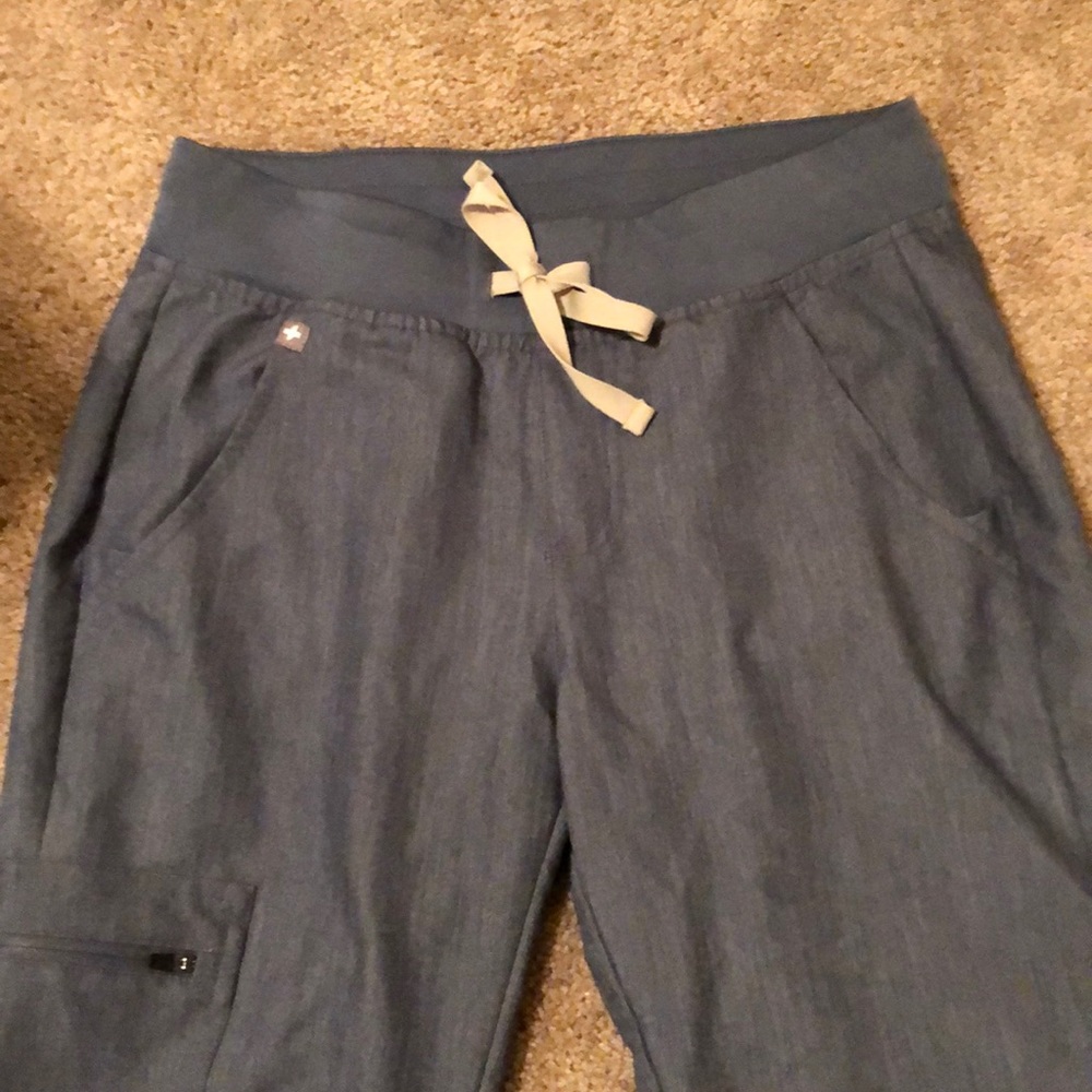 Figs Zomora Joggers in Heather Denim